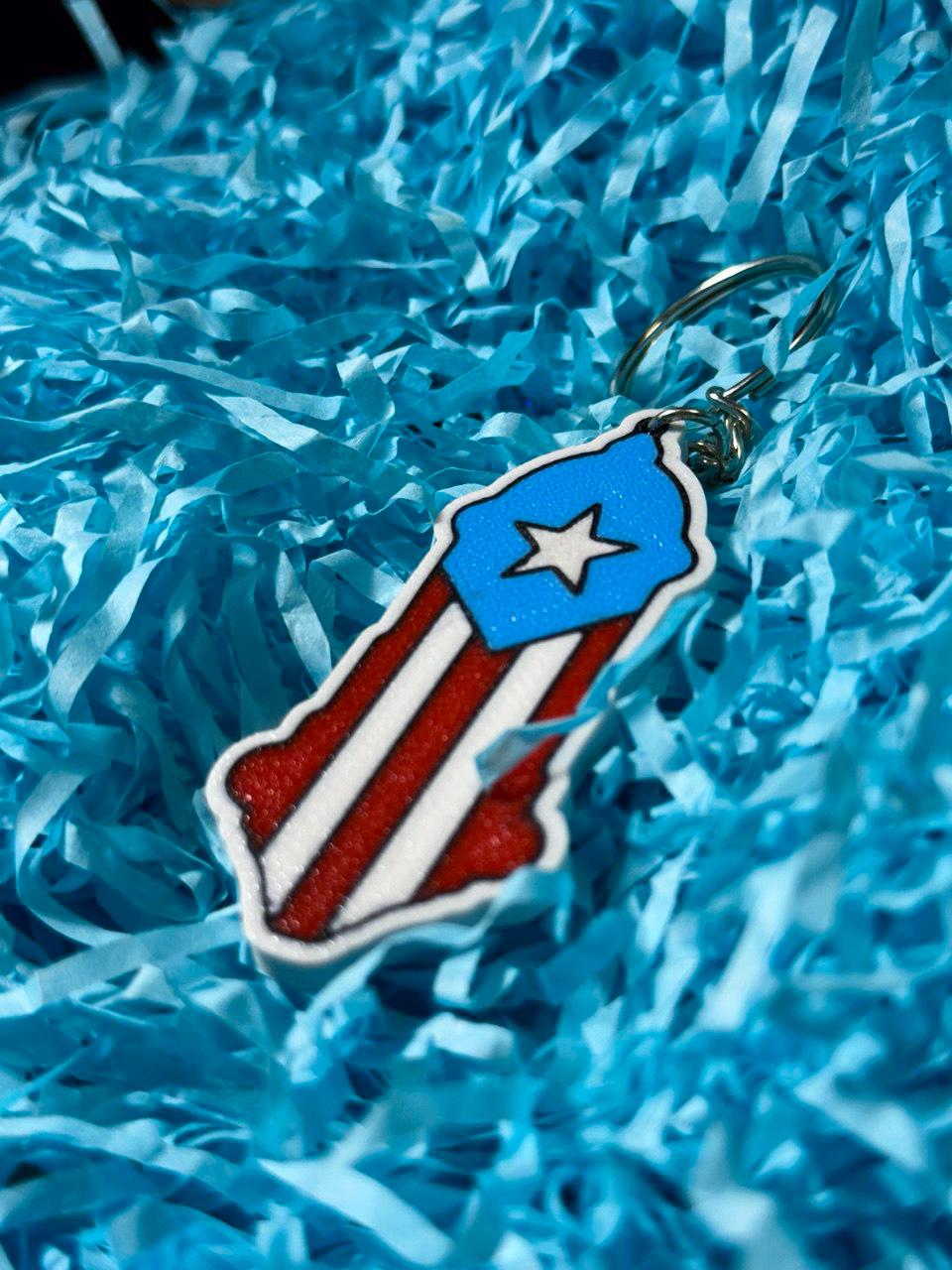 Llavero Bandera de Puerto Rico