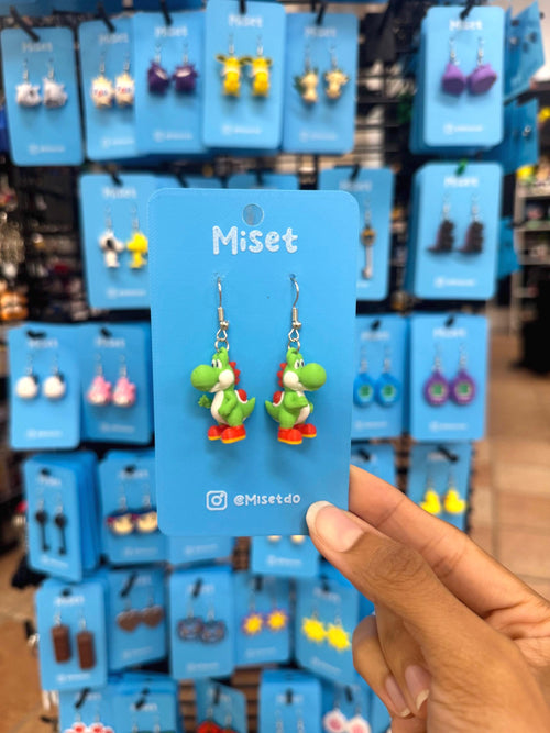 Aretes Dinosaurito Verde